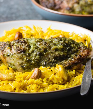 Spiced-Coconut-Chicken-on-Yellow-Rice